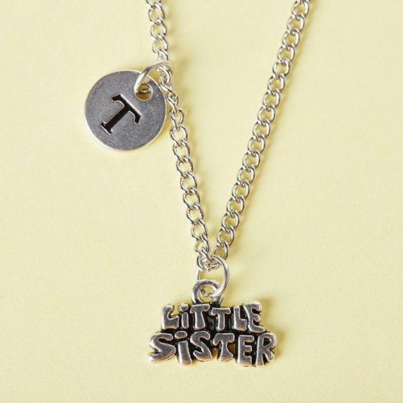 @shopBMC Jewelry - WOMEN'S LITTLE SISTER SILVER CHAIN CLASP NECKLACE